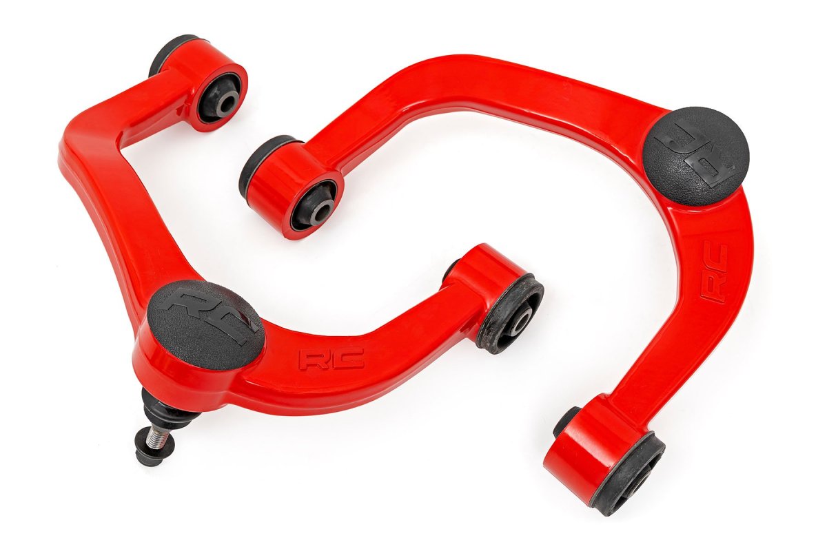 Ford F-150 Upper Control Arms - Rough Country - Forged - Red - '09-'20